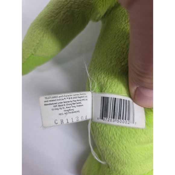 Teletubbies Tinky Winky Plush Toy Green Talking Interactive 2003 - Picture 4 of 5